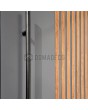 LIM RAIL3 double - puerta doble de aluminio con lamas verticales de perfiles de aluminio