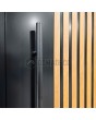 PIVOT RAIL5 - puerta pivotante de aluminio con lamas verticales de perfiles de aluminio