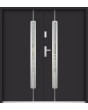 Sta Rigel Double: puerta exterior de acero resistente a la intemperie con doble entrada.