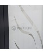 LIM GLASS double S - puerta doble de aluminio esmerilado con motivo transparente
