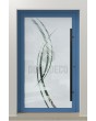 LIM Glass S - puerta principal esmerilada con motivo transparente