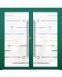 LIM GLASS double S - puerta doble de aluminio esmerilado con motivo transparente
