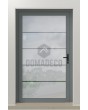 LIM Glass S4 - puerta principal esmerilada con cuatro franjas transparentes