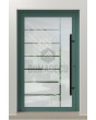 LIM Glass S - puerta principal esmerilada con motivo transparente