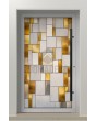 LIM SG2 - Puerta exterior de aluminio con bisagras y vitrales personalizados