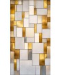 LIM SG2 - Puerta exterior de aluminio con bisagras y vitrales personalizados