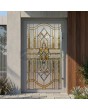 LIM SG4 - Puerta exterior con bisagras de aluminio y vidrio tintado