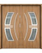 Sta Sirius Double: puerta doble de acero de lujo con cristal