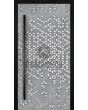 LIM Squares - puerta delantera de aluminio con textura cuadrada de metal fresado