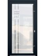 LIM Glass S23 - puerta delantera de aluminio de leche con dirección transparente