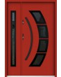 Sta Taurus Duo noir - puerta entrada exterior con sidelite