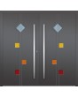 LIM Tonel doble - puerta principal doble de aluminio
