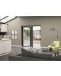 Puertas plegables de aluminio de 2 hojas