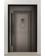 PIVOT V13 - Puerta de entrada con bisagra de aluminio y rayas