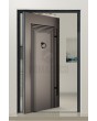 PIVOT V13 - Puerta de entrada con bisagra de aluminio y rayas