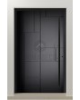 LIM V20: puerta de entrada de seguridad con composición geométrica