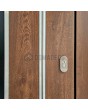 LIM v22 doble - puerta de entrada doble de aluminio con decoración de madera