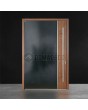 LIM V22 - puerta de entrada de aluminio con piedra natural