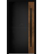 LIM V23 - Puerta de entrada moderna con ranuras fresadas y detalles decorativos