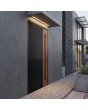 PIVOT V23 - Puerta de entrada moderna tipo Pivot con ranuras fresadas y detalles decorativos