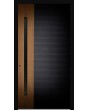 LIM V24 - Puerta de entrada moderna con ranuras fresadas y detalles decorativos