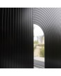 PIVOT V22 - puerta de entrada pivotante de aluminio con decoración de madera