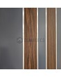 PIVOT V28 - puerta de entrada de aluminio con decoración de madera