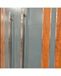 LIM v28 doble - puerta de entrada doble de aluminio con decoración de madera