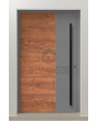 LIM v36 - puerta de entrada de aluminio con piedra natural