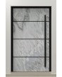 PIVOT V42 - pivote de puerta delantera de aluminio con textura de piedra de roca blanca
