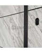 LIM V42 doble - puerta de entrada doble de aluminio revestida con textura de piedra rocosa blanca