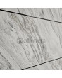 LIM V42 doble - puerta de entrada doble de aluminio revestida con textura de piedra rocosa blanca