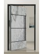 PIVOT V42 - pivote de puerta delantera de aluminio con textura de piedra de roca blanca