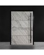 PIVOT V42 - pivote de puerta delantera de aluminio con textura de piedra de roca blanca