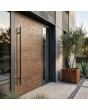LIM V53 - puerta de entrada de aluminio revestida de cuarzo sinterizado