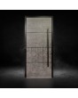 Puerta de entrada de aluminio revestida de cuarzo sinterizado