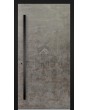LIM V56 - puerta de entrada de aluminio revestida de cuarzo sinterizado