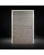 Puerta pivotante de aluminio recubierta de cuarzo sinterizado