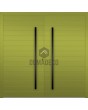LIM V58 doble - puerta precolgada exterior de aluminio con nervios