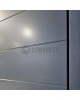 LIM V58 doble - puerta precolgada exterior de aluminio con nervios