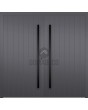 LIM v60 doble - puerta doble de aluminio con franjas verticales
