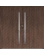LIM v61 doble - puerta doble de aluminio con rayas en espiga