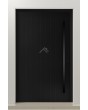 PIVOT V62 - puerta de entrada pivotante de aluminio con fresado vertical
