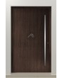 PIVOT V62 - puerta de entrada pivotante de aluminio con fresado vertical