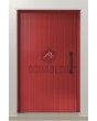 PIVOT V62 - puerta de entrada pivotante de aluminio con fresado vertical