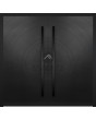 LIM v63 doble: puerta doble de aluminio con patrón fresado