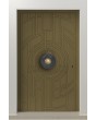 LIM V65 - puerta de entrada de aluminio con diseño fresado