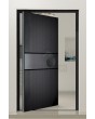 PIVOT V67 - puerta pivotante con motivos geométricos fresados