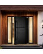 PIVOT V67 - puerta pivotante con motivos geométricos fresados