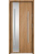 Sta Valle trois - puerta de entrada de acero con cristal